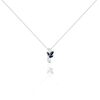 Histoire d'Or Collier Angie Or Blanc Saphir Diamant