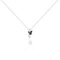 Histoire d'Or Collier Angie Or Blanc Saphir Diamant