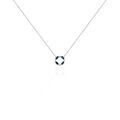 Histoire d'Or Collier Arlina Or Blanc Saphir Et Diamant