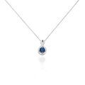 Colliers sur Grenoble : Histoire d'Or Collier Augusta Or Blanc Topaze Et Oxyde De Zirconium