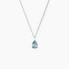 Histoire d'Or Collier Goutte Or Blanc Topaze