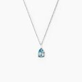 Histoire d'Or Collier Goutte Or Blanc Topaze