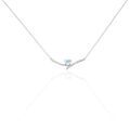 Histoire d'Or Collier Eva Or Blanc Topaze Et Oxyde De Zirconium