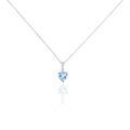 Histoire d'Or Collier Fany Or Blanc Topaze Et Oxyde De Zirconium