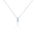 Histoire d'Or Collier Teresa Or Blanc Topaze Et Diamant