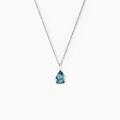 Histoire d'Or Collier Goutte Or Blanc Topaze