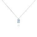 Histoire d'Or Collier Britney Or Blanc Topaze Et Oxyde De Zirconium