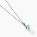 Histoire d'Or Collier Clothilde Or Blanc Topaze Et Oxyde De Zirconium