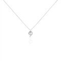 Histoire d'Or Collier Lydia Or Blanc Topaze Oxyde Oxyde