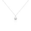 Colliers sur Grenoble : Histoire d'Or Collier Patricia Or Blanc Perle De Culture Oxyde