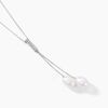 Histoire d'Or Collier Giacomo Or Blanc Perle De Culture