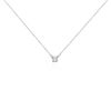 Histoire d'Or Collier Ponama Or Blanc Oxyde De Zirconium