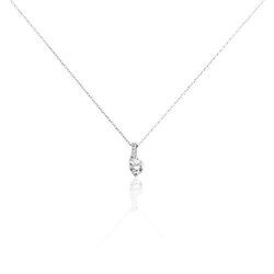 Histoire d'Or Collier Olly Or Blanc Oxyde De Zirconium