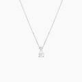 Colliers sur Grenoble : Histoire d'Or Collier Enis Or Blanc Oxyde De Zirconium Et Olivine