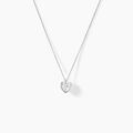 Histoire d'Or Collier Coeur Serti Clos Or Blanc Oxyde De Zirconium
