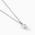 Colliers sur Grenoble : Histoire d'Or Collier Romance Or Blanc Oxyde De Zirconium