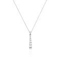 Histoire d'Or Collier Georas Or Blanc Oxyde