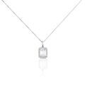 Histoire d'Or Collier Or Blanc Goulven Oxyde De Zirconium