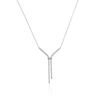 Histoire d'Or Collier Or Blanc Gwalduz Oxydes De Zirconium