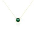 Colliers sur Grenoble : Histoire d'Or Collier Lucky Gems Or Jaune Malachite