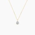 Histoire d'Or Collier Pear C Or Jaune Diamant