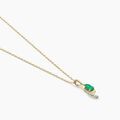 Histoire d'Or Collier Emotion Or Jaune Emeraude Diamant