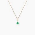 Histoire d'Or Collier Pluie D'Eclat Or Jaune Emeraude