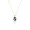 Histoire d'Or Collier Jodocus Or Jaune Perle De Tahiti Oxyde Zirconium