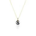 Histoire d'Or Collier Jodocus Or Jaune Perle De Tahiti Oxyde Zirconium