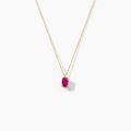 Colliers sur Grenoble : Histoire d'Or Collier Ovale Or Jaune Rubis