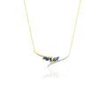 Histoire d'Or Collier Or Jaune Carl Saphirs Diamants