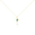 Histoire d'Or Collier Or Jaune Sagesse Topaze Oxydes De Zirconium