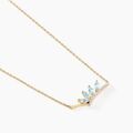 Colliers sur Grenoble : Histoire d'Or Collier Tiara Or Jaune Topaze Oxyde De Zirconium