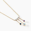 Histoire d'Or Collier Universe Or Jaune Topaze Am&eacute;thyste