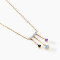 Histoire d'Or Collier Universe Or Jaune Topaze Am&eacute;thyste