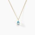 Histoire d'Or Collier Goutte Or Jaune Topaze