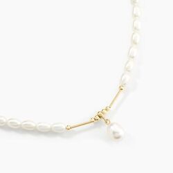 Histoire d'Or Collier Stella-rose Or Jaune Perle De Culture