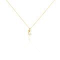 Histoire d'Or Collier Leta Or Jaune Perle De Culture Et Oxyde De Zirconium