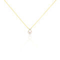 Histoire d'Or Collier Norah Or Jaune Perle De Culture Et Oxyde De Zirconium