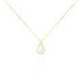 Histoire d'Or Collier Helin Or Jaune Perle De Culture Et Oxyde De Zirconium