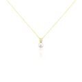 Histoire d'Or Collier Or Jaune Bragi Perle De Culture Oxyde De Zirconium