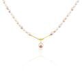 Colliers sur Grenoble : Histoire d'Or Collier Stella-Rose Or Jaune Perle De Culture