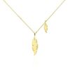 Histoire d'Or Collier Indian Nature Feuilles Or Jaune
