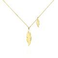 Histoire d'Or Collier Indian Nature Feuilles Or Jaune