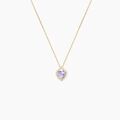 Histoire d'Or Collier Rosaline Or Jaune Amethyste Et Oxyde De Zirconium