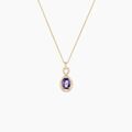 Histoire d'Or Collier Passion Or Jaune Amethyste Et Oxyde De Zirconium
