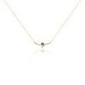 Histoire d'Or Collier Eva Or Jaune Amethyste Et Oxyde De Zirconium