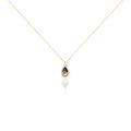 Histoire d'Or Collier Dalil Or Jaune Amethyste Oxyde