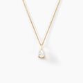 Colliers sur Grenoble : Histoire d'Or Collier Goutte Or Jaune Oxyde De Zirconium