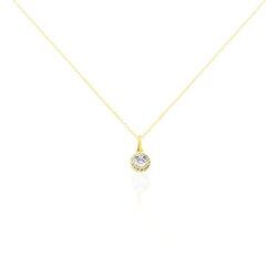 Histoire d'Or Collier Tahera Or Jaune Oxyde De Zirconium